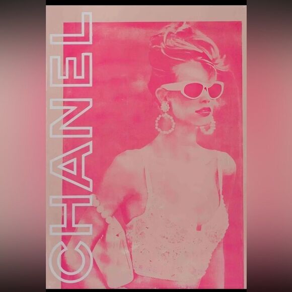 Set 4 Chanel Prada Hermes LV Prints~DESIGNER FASHION QUOTE Vogue Luxury WALL ART - Picture 6 of 10